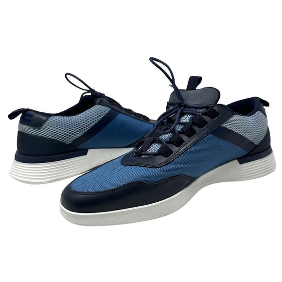 Wolf and Shepherd Men's Crossover Victory Trainer Italian Leather Mesh Shoes - Picture 1 of 7